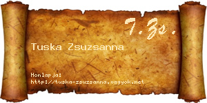 Tuska Zsuzsanna névjegykártya